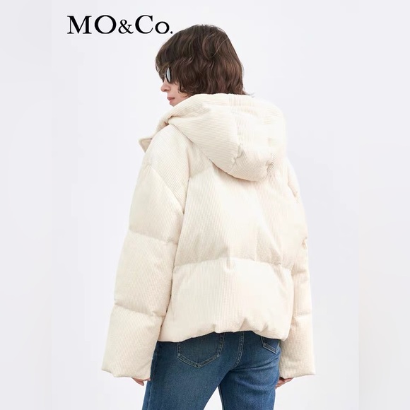 MO&Co. short corduroy puffer jacket (super warm and cute) - Picture 3 of 4